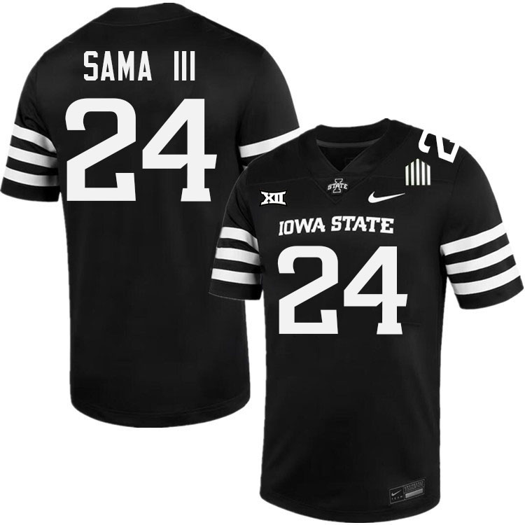 Abu Sama III Jersey,Iowa State Cyclones #24 Abu Sama III College Jersey Youth-Black